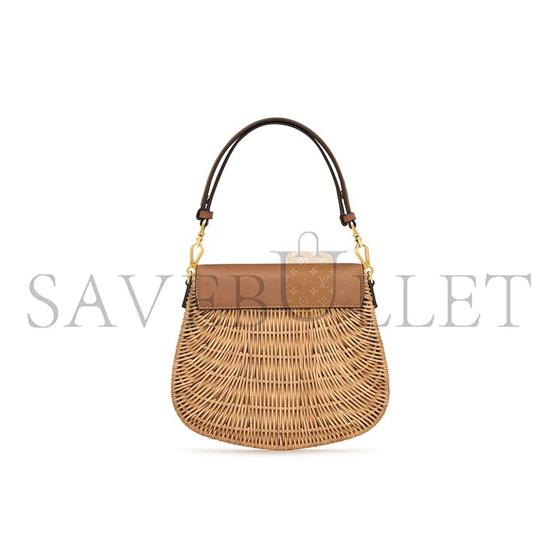 YSL MINI VOLTAIRE TOP HANDLE BAG IN OSIER 838062GF03J2080 (21*23*9cm)